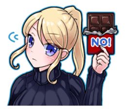 The Valentine sticker Japanese Moe. sticker #9697110