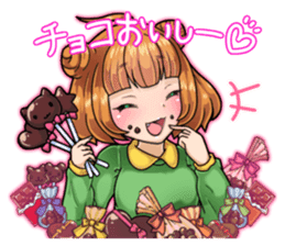 The Valentine sticker Japanese Moe. sticker #9697123