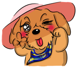 Poodle Queen sticker #9697527