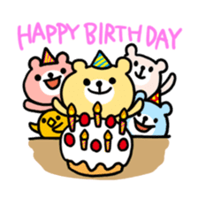 Birthday and celebrations stickers sticker #9698057