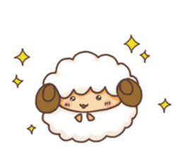 Fluffy"HITSUJIDAMA"2 sticker #9699494