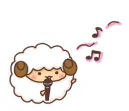 Fluffy"HITSUJIDAMA"2 sticker #9699509