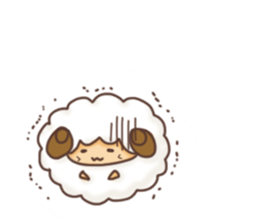 Fluffy"HITSUJIDAMA"2 sticker #9699515