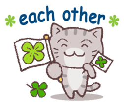 Cats & Clover 2(English) sticker #9699693