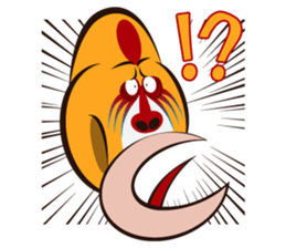 Baboon Wrestling Man sticker #9699865