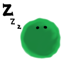 Spherical moss sticker sticker #9700313