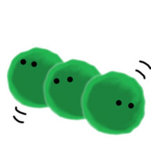 Spherical moss sticker sticker #9700322