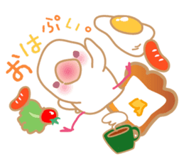 Pui-chan(a little white bird) sticker #9700488