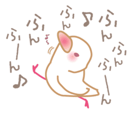 Pui-chan(a little white bird) sticker #9700515