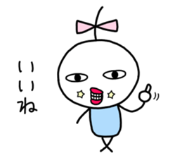 Small ribbon-chan sticker #9701538