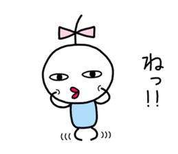 Small ribbon-chan sticker #9701539