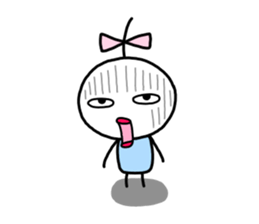 Small ribbon-chan sticker #9701545