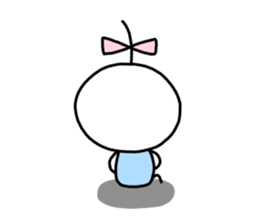 Small ribbon-chan sticker #9701546