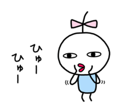 Small ribbon-chan sticker #9701558