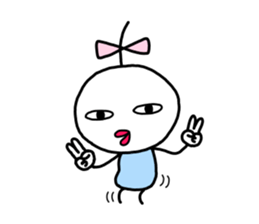 Small ribbon-chan sticker #9701563