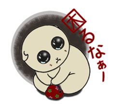 Lop-eared cat,SCO.in winter. sticker #9701863