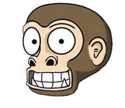 the child monkey sticker #9702488