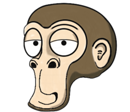 the child monkey sticker #9702489