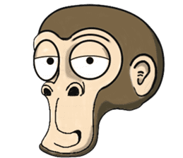 the child monkey sticker #9702489