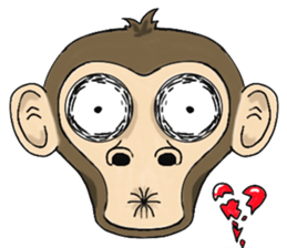 the child monkey sticker #9702490