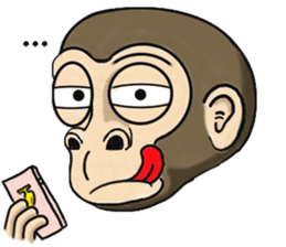 the child monkey sticker #9702491