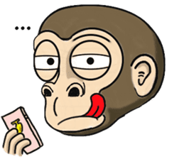 the child monkey sticker #9702491
