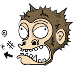 the child monkey sticker #9702492