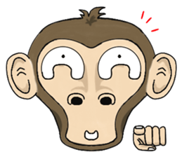 the child monkey sticker #9702494