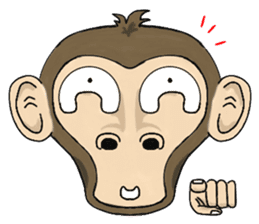 the child monkey sticker #9702494