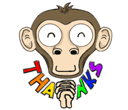 the child monkey sticker #9702495