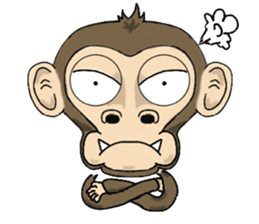 the child monkey sticker #9702496