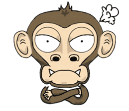the child monkey sticker #9702496