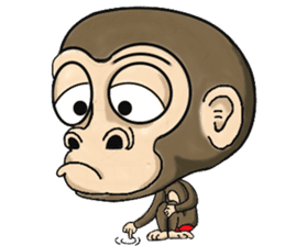 the child monkey sticker #9702497