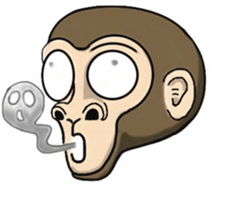 the child monkey sticker #9702498