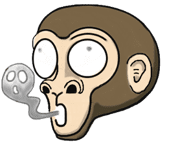 the child monkey sticker #9702498