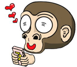 the child monkey sticker #9702499