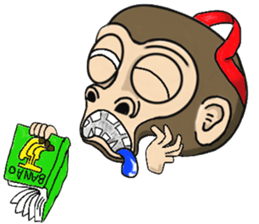 the child monkey sticker #9702501