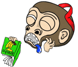 the child monkey sticker #9702501