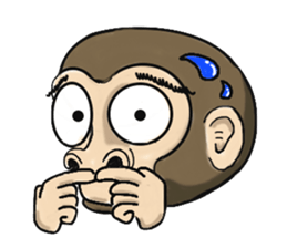 the child monkey sticker #9702502