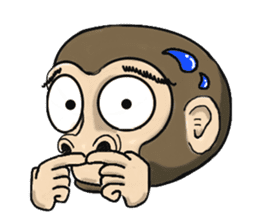 the child monkey sticker #9702502