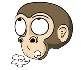 the child monkey sticker #9702503