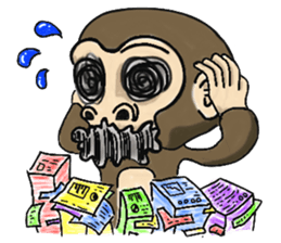 the child monkey sticker #9702504