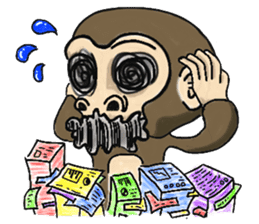 the child monkey sticker #9702504