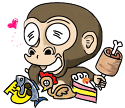 the child monkey sticker #9702506