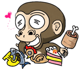 the child monkey sticker #9702506