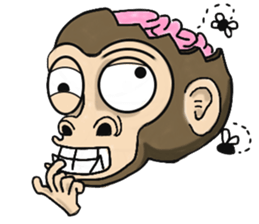 the child monkey sticker #9702508