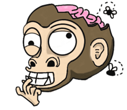 the child monkey sticker #9702508