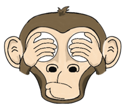 the child monkey sticker #9702511