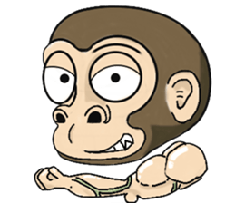 the child monkey sticker #9702512