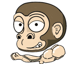 the child monkey sticker #9702512